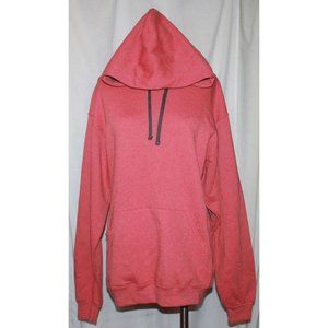 Fruit of the Loom Cyber Pink Soft Spun Fleece Lined w/ Pocket Hoodie Size L
